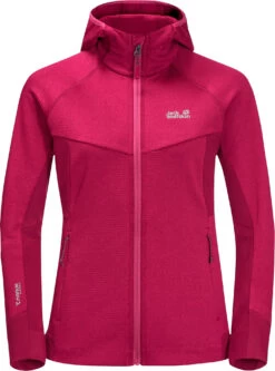Jack Wolfskin Hydro Grid Fleece Jas Dames, Roze