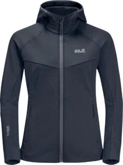 Jack Wolfskin Hydro Grid Fleece Jas Dames, Grijs
