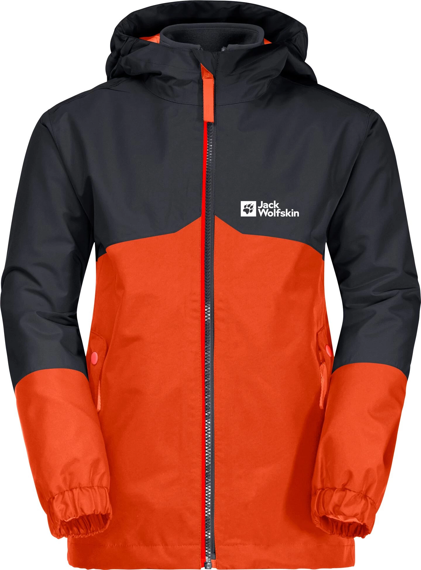 Jack Wolfskin Iceland 3in1 Jas Jongens, Grijs/oranje 3 Jack Wolfskin Iceland 3in1 Jas Jongens, Grijs/oranje