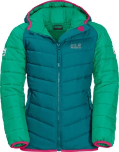 Jack Wolfskin K Zenon Jas Kinderen, Petrol/groen