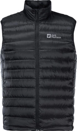 Jack Wolfskin Pack & Go Dons Vest Heren, Zwart