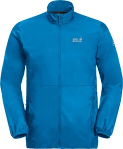 Jack Wolfskin Pack & Go Windshell Jas Heren, Blauw