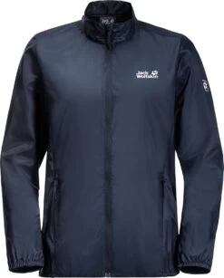 Jack Wolfskin Pack & Go Windshell Jas Dames, Blauw