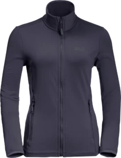 Jack Wolfskin Peak Grid Fleece Jas Dames, Grijs