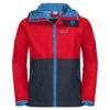 Jack Wolfskin Rainy Days Jas Kinderen, Rood/blauw