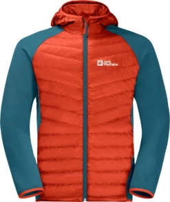 Jack Wolfskin Routeburn Pro Hybride Jas Heren, Oranje/blauw