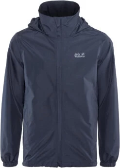 Jack Wolfskin Stormy Point Jas Heren, Blauw