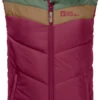 Jack Wolfskin Three Hills Vest Kinderen, Roze -Winter Mode Winkel jack wolfskin three hills vest kids dark ruby 1