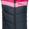 Jack Wolfskin Three Hills Vest Kinderen, Blauw/roze -Winter Mode Winkel jack wolfskin three hills vest kids pink dahlia 1