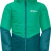 Jack Wolfskin Trios Jas Kinderen, Groen/petrol -Winter Mode Winkel jack wolfskin trios jacket kids simply green 1