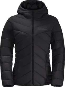 Jack Wolfskin Tundra Dons Hoody Dames, Zwart