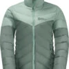 Jack Wolfskin Tundra Donsjack Dames, Groen -Winter Mode Winkel jack wolfskin tundra down jacket women hedge green 1