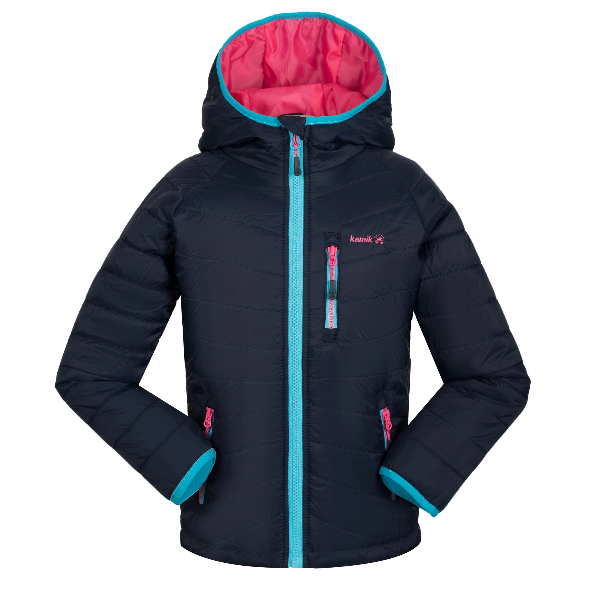 Kamik Acacia Jacket Girls, Blauw 3 Kamik Acacia Jacket Girls, Blauw