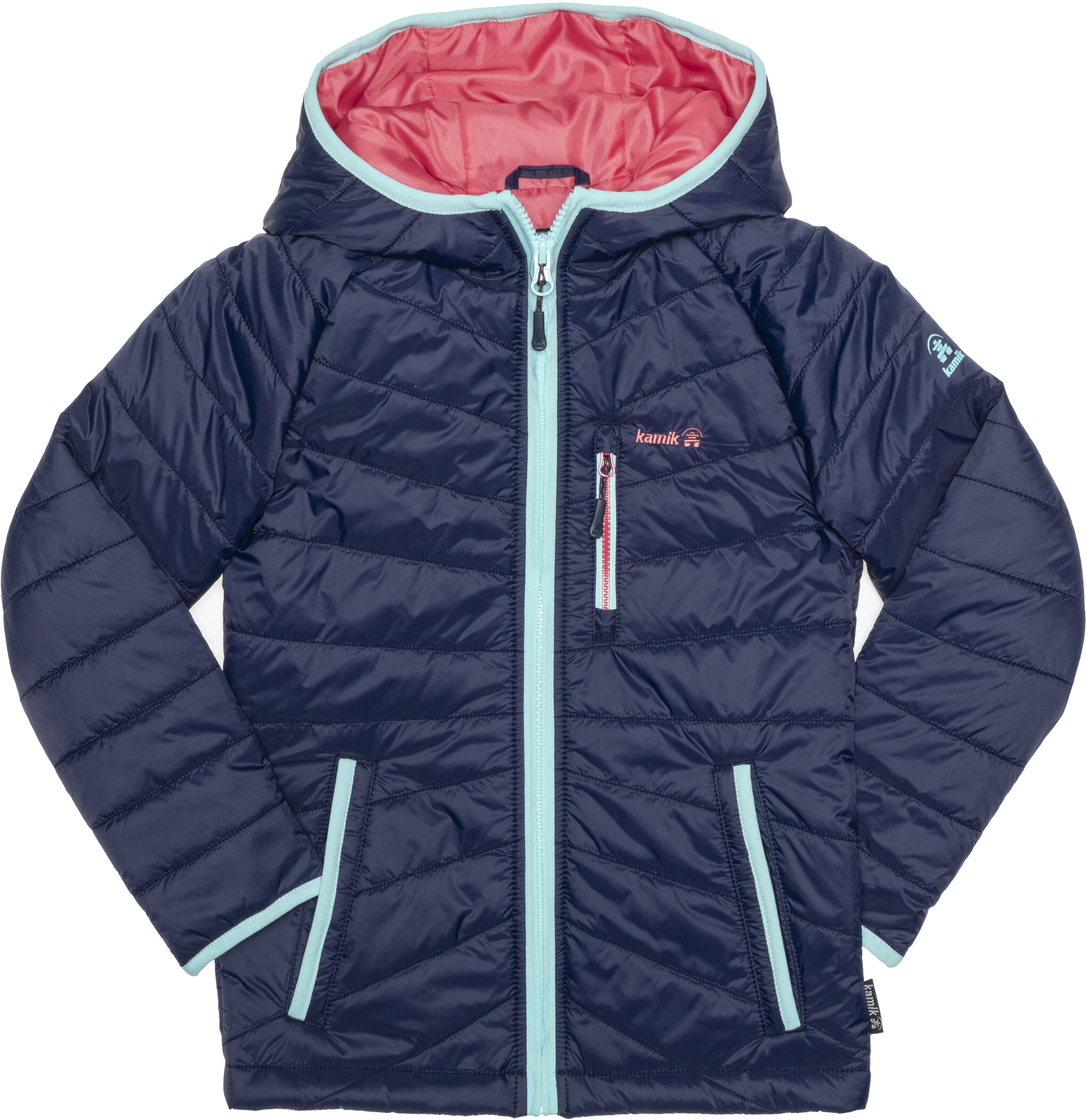 Kamik Acacia Gewatteerde Jas Kinderen, Blauw 3 Kamik Acacia Gewatteerde Jas Kinderen, Blauw