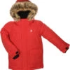 Kamik Aden Bontkraag Parka Meisjes, Rood -Winter Mode Winkel kamik aden fur collar parka boys rust 1