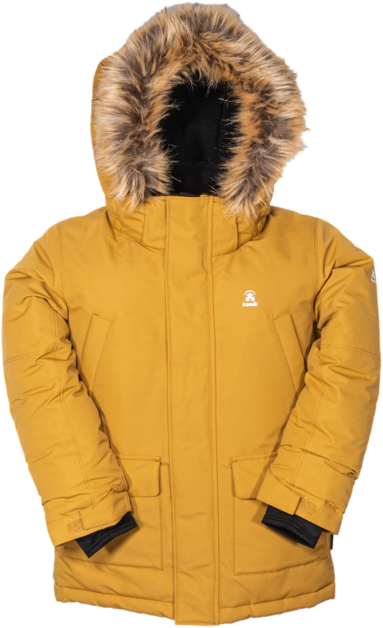 Kamik Aden Bontkraag Parka Meisjes, Geel 3 Kamik Aden Bontkraag Parka Meisjes, Geel