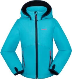 Kamik Faye Softshell Jas Meisjes, Blauw