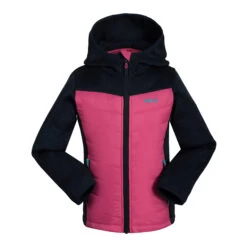 Kamik Willow Hybrid Fleece Jacket Girls, Rood/blauw