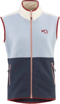 Kari Traa Ane Fleece Vest Dames, Blauw
