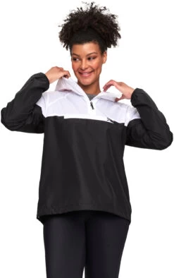 Kari Traa Vilde Wind Anorak Dames, Zwart/wit