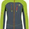Karpos Alagna Evo Jas Heren, Grijs/groen -Winter Mode Winkel karpos alagna evo jacket men dark slate lime green 1