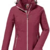 Killtec Kos 176 Softshell Jas Dames, Rood -Winter Mode Winkel killtec kos 176 softshell jacket women dark rose 1