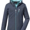 Killtec Kos 54 Sofshell Jas Meisjes, Blauw -Winter Mode Winkel killtec kos 54 sofshell jacket girls blue anthracite 1