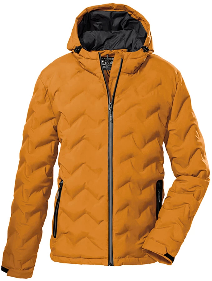 Killtec KOW 119 Gewatteerde Jas Heren, Oranje 3 Killtec KOW 119 Gewatteerde Jas Heren, Oranje