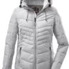 Killtec KOW 149 Gewatteerde Jas Dames, Grijs -Winter Mode Winkel killtec kow 149 quilted jacket women light grey 1