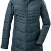 Killtec KOW 150 Gewatteerde Parka Dames, Blauw 1 Killtec KOW 150 Gewatteerde Parka Dames, Blauw -Winter Mode Winkel killtec kow 150 quilted parka women petrol 1