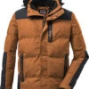 Killtec KOW 152 Gewatteerde Jas Heren, Oranje/zwart -Winter Mode Winkel killtec kow 152 quilted jacket men dark curry 1