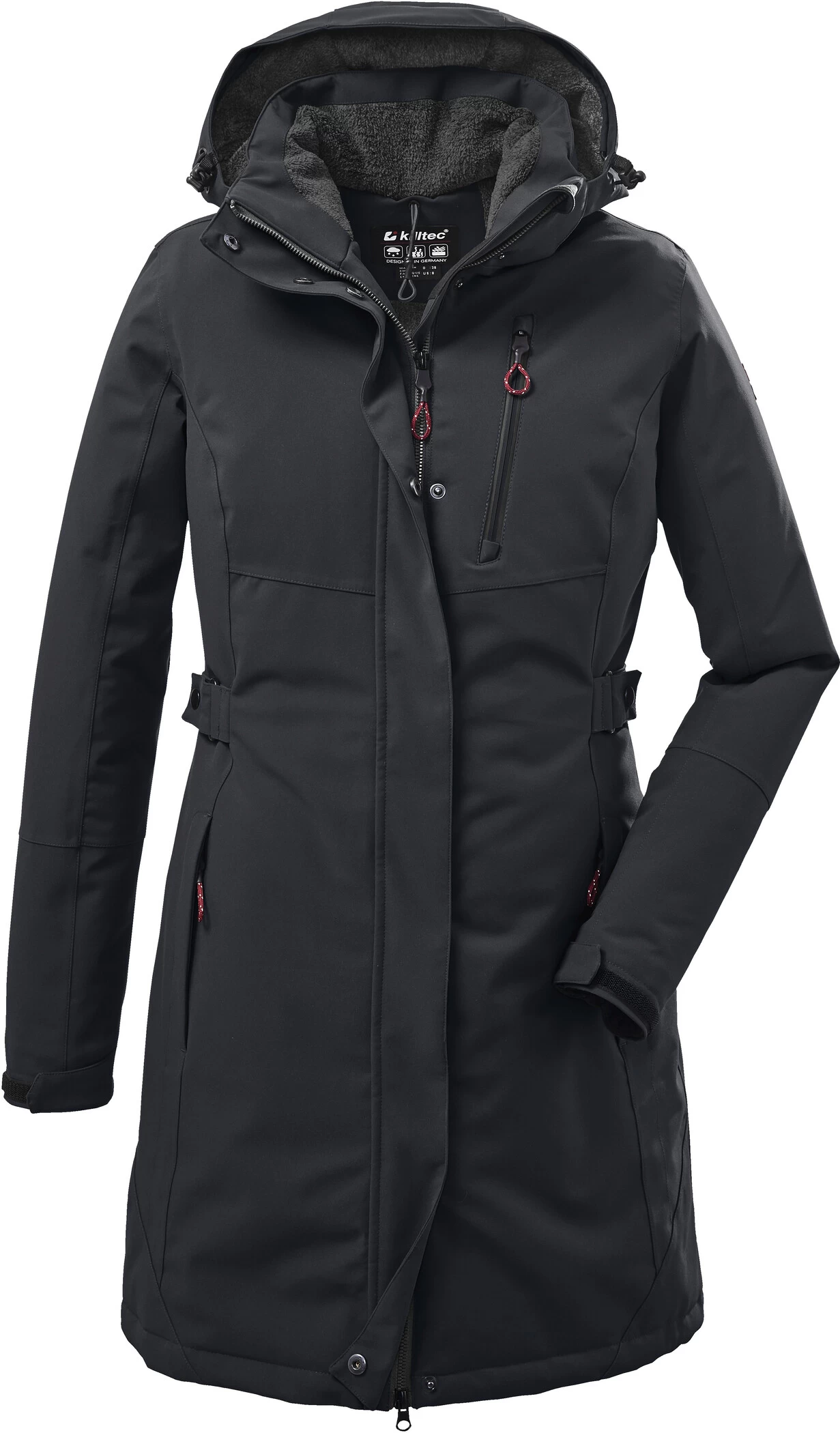 Killtec KOW 165 Parka Dames, Zwart 3 Killtec KOW 165 Parka Dames, Zwart