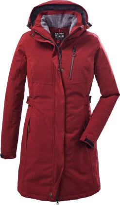 Killtec KOW 165 Parka Dames, Rood
