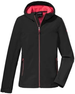 Killtec KOW 194 Softshell Jas Meisjes, Zwart