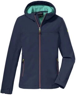 Killtec KOW 194 Softshell Jas Meisjes, Blauw