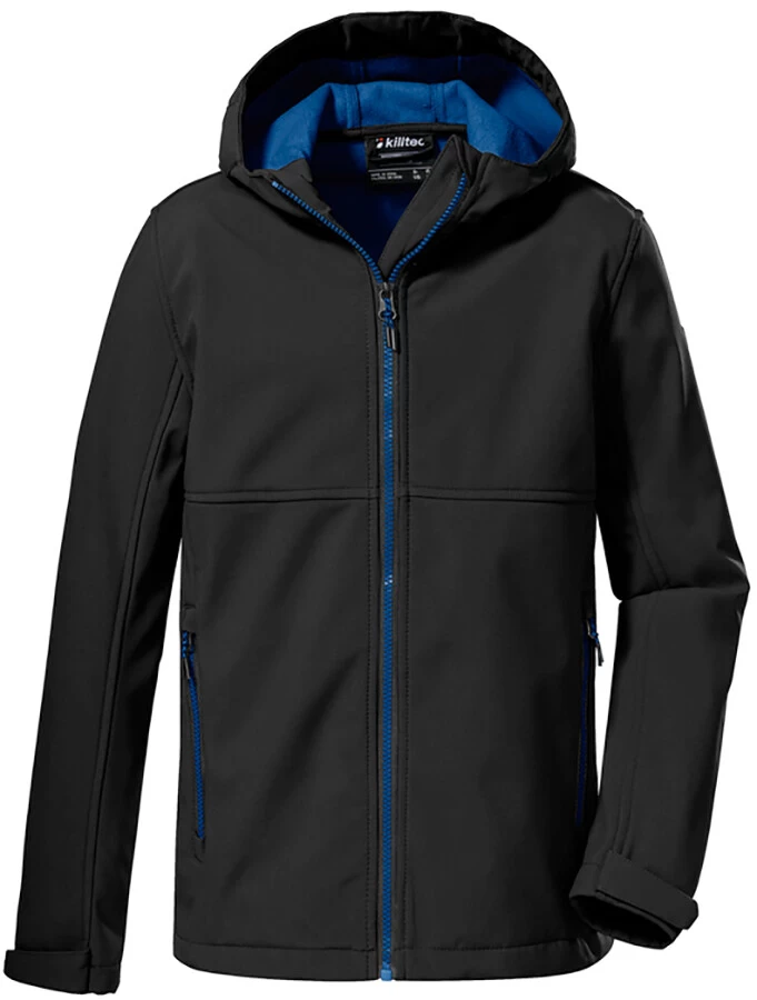 Killtec KOW 202 Softshell Jas Jongens, Zwart 3 Killtec KOW 202 Softshell Jas Jongens, Zwart