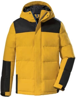 Killtec KOW 207 Gewatteerde Jas Jongens, Geel/zwart