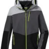 Killtec KSW 161 Ski Jas Jongens, Grijs/zwart -Winter Mode Winkel killtec ksw 161 ski jacket boys grey melange 1