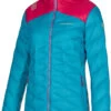 La Sportiva Deimos Donsjack Dames, Turquoise/roze 1 La Sportiva Deimos Donsjack Dames, Turquoise/roze -Winter Mode Winkel la sportiva deimos down jacket women crystal cerise 1