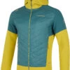 La Sportiva Kap Hybrid Hoody Heren, Petrol/geel -Winter Mode Winkel la sportiva kap hybrid hoody men alpine moss 1