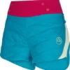 La Sportiva Parallel Primaloft Korte Broek Dames, Blauw/roze -Winter Mode Winkel la sportiva parallel primaloft shorts women crystal celadon 1