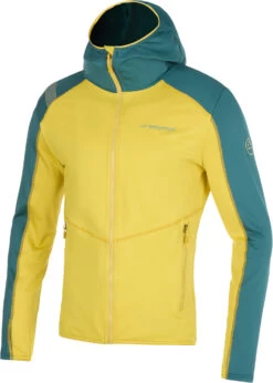 La Sportiva Upendo Hoody Heren, Geel/petrol