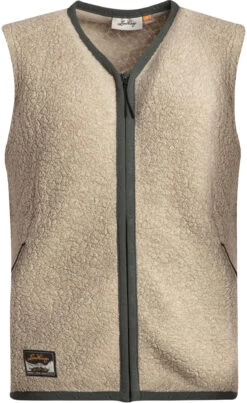 Lundhags Flok Wool Pile Vest Dames, Beige