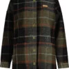 Maloja GamsM. Wollen Geruite Jas Dames, Zwart/olijf -Winter Mode Winkel maloja gamsm wool check coat women moss moonless 1
