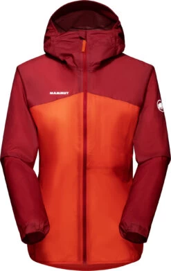 Mammut Kento Light HS Hooded Jacket Dames, Oranje/rood