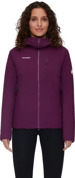 Mammut Rime IN Flex Hooded Jacket Dames, Roze