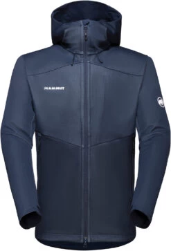 Mammut Ultimate VII SO Hooded Jacket Heren, Blauw