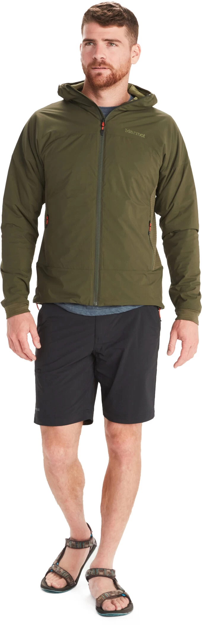 Marmot Novus LT Hybrid Hoody Heren, Groen 3 Marmot Novus LT Hybrid Hoody Heren, Groen