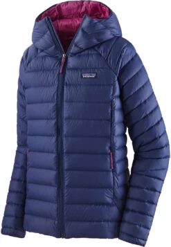 Patagonia Down Sweater Hoody Dames, Blauw