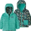 Patagonia Down Sweater Omkeerbare Hoody Kinderen, Bont -Winter Mode Winkel patagonia down sweater reversible hoody kids green mbpy 1